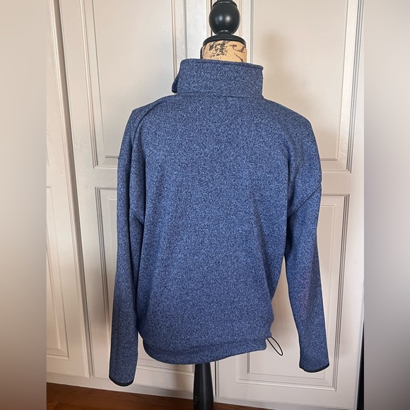 Victoria's Secret Pink half zip blue space dyed pullover sweatshirt xs nwot - Picture 5 of 5